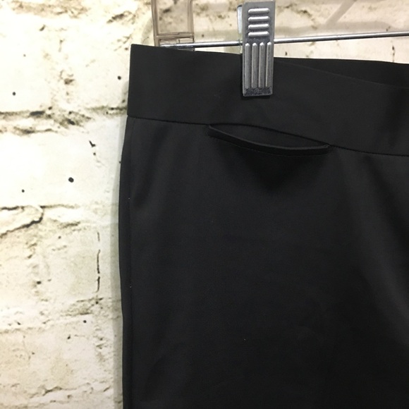 DKNY City Black Sateen Trouser Pants - Picture 4 of 8